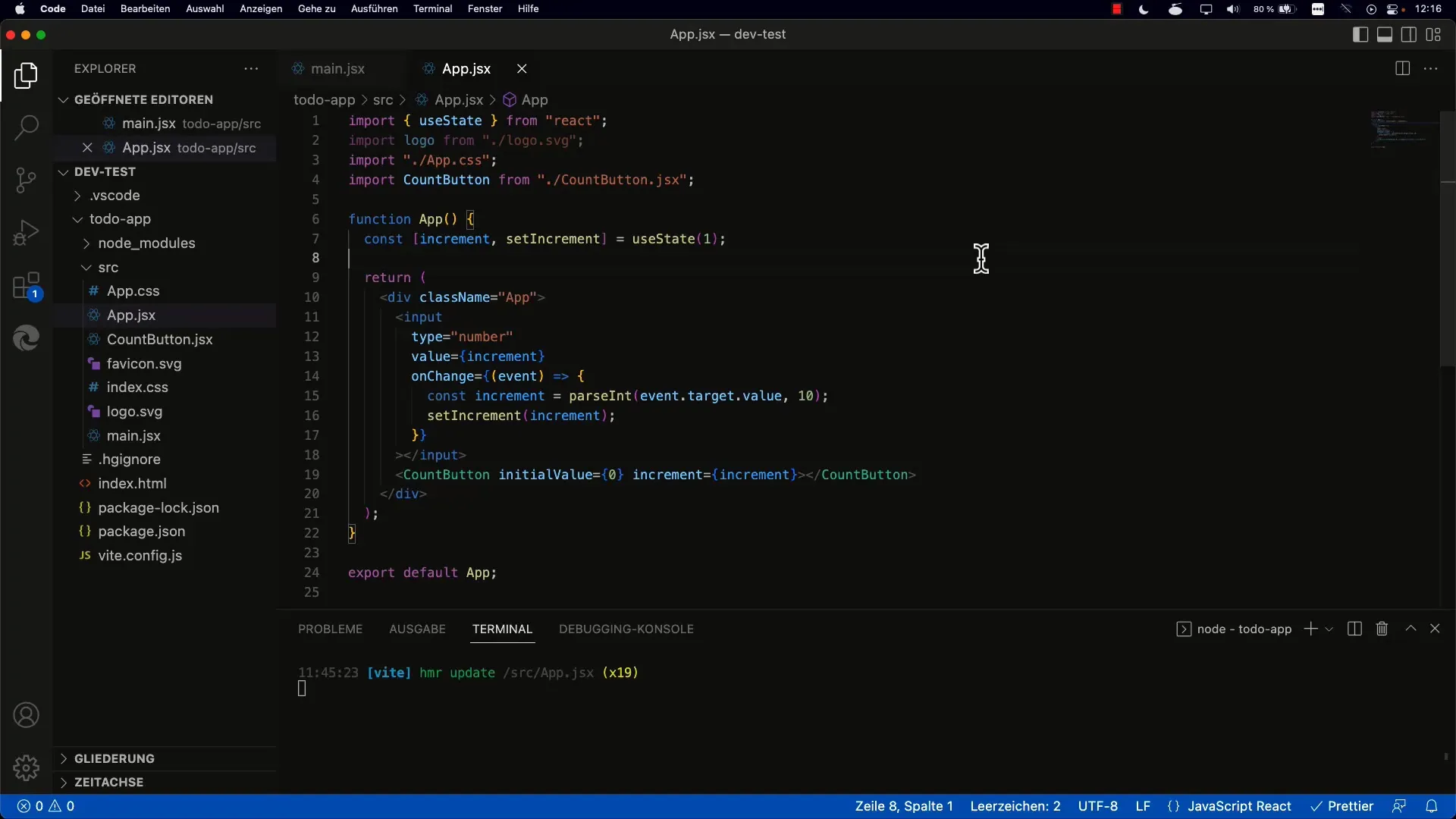 Introduction to the structure of a React to-do app Introduction to the structure of a React to-do app