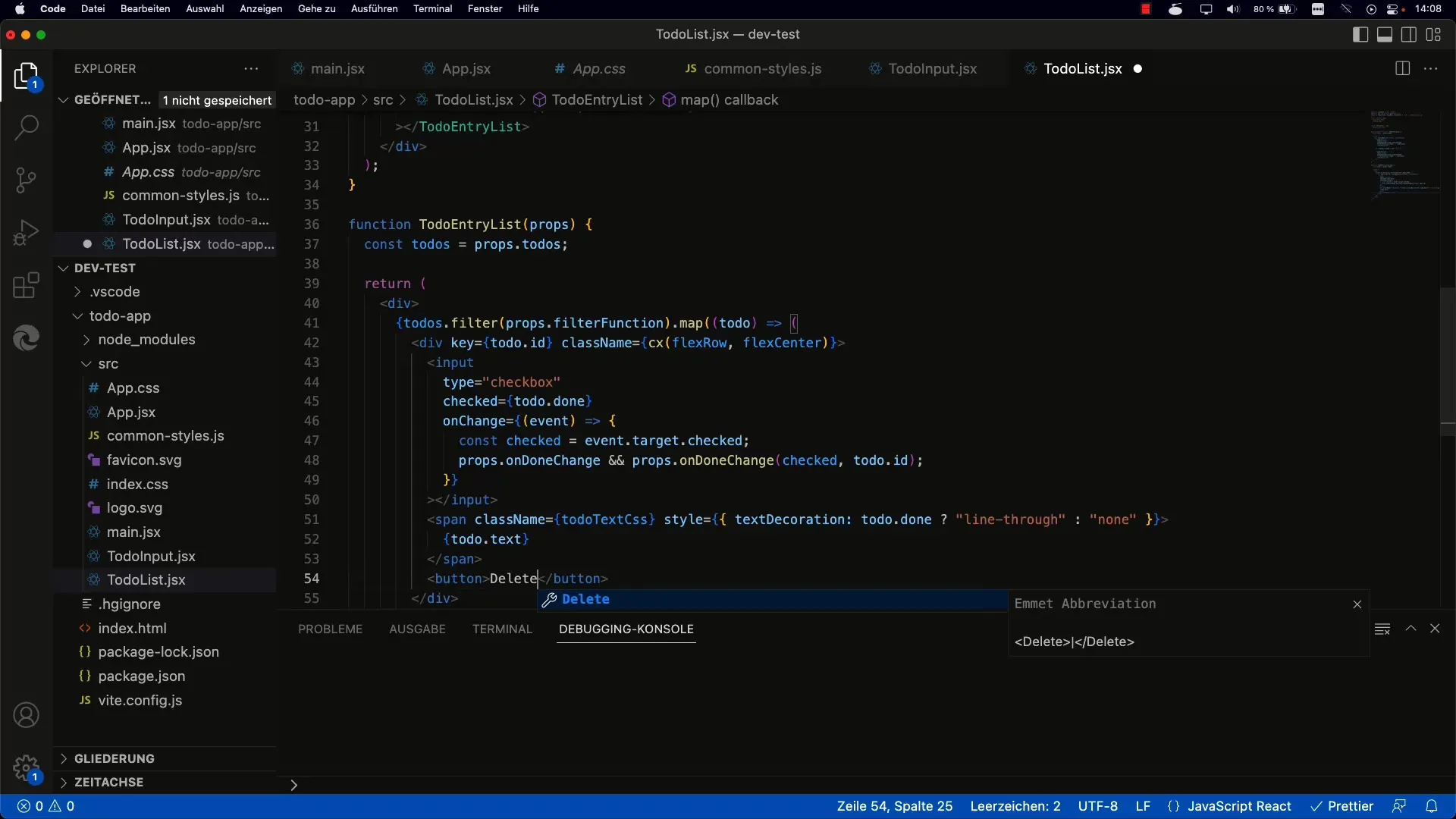 Menghapus to-dos di React - Panduan langkah demi langkah untuk implementasi yang efisien
