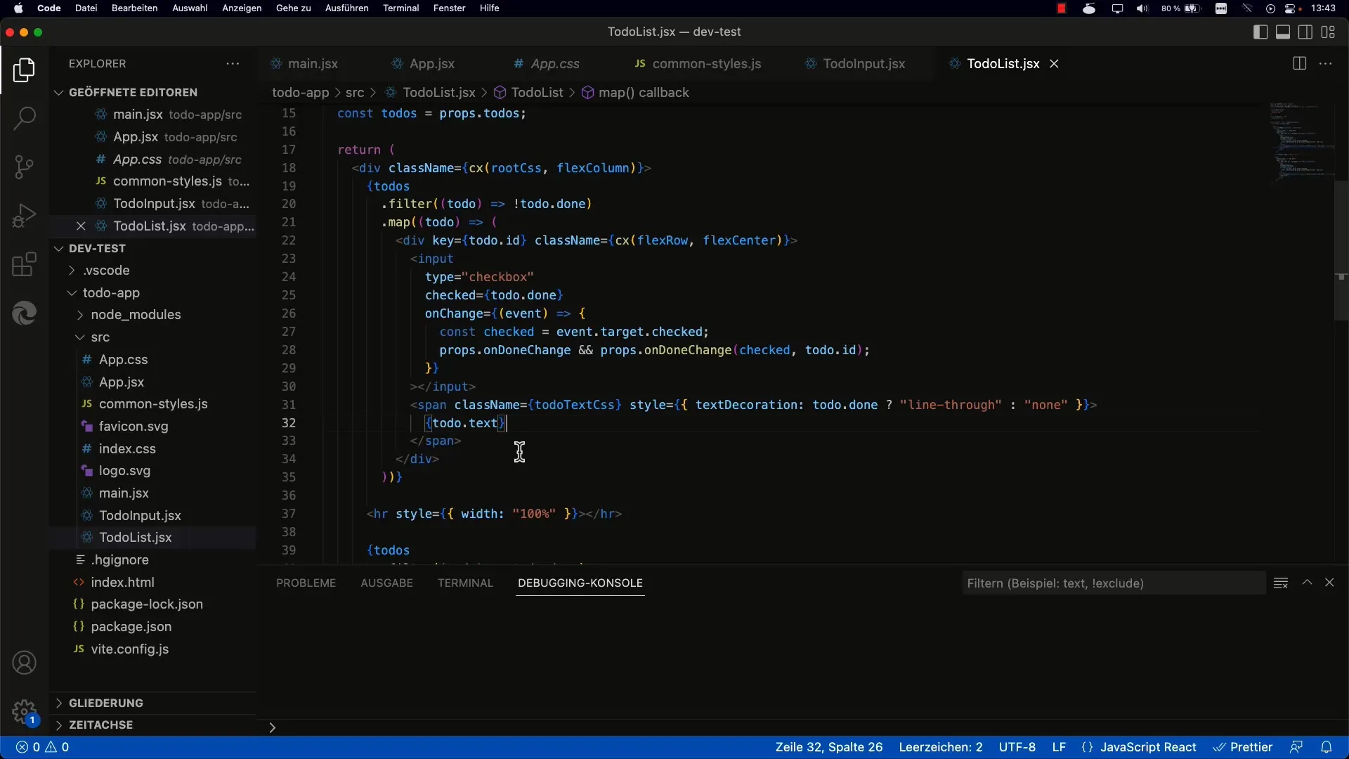 Menghapus to-dos di React - Petunjuk langkah demi langkah untuk implementasi yang efisien