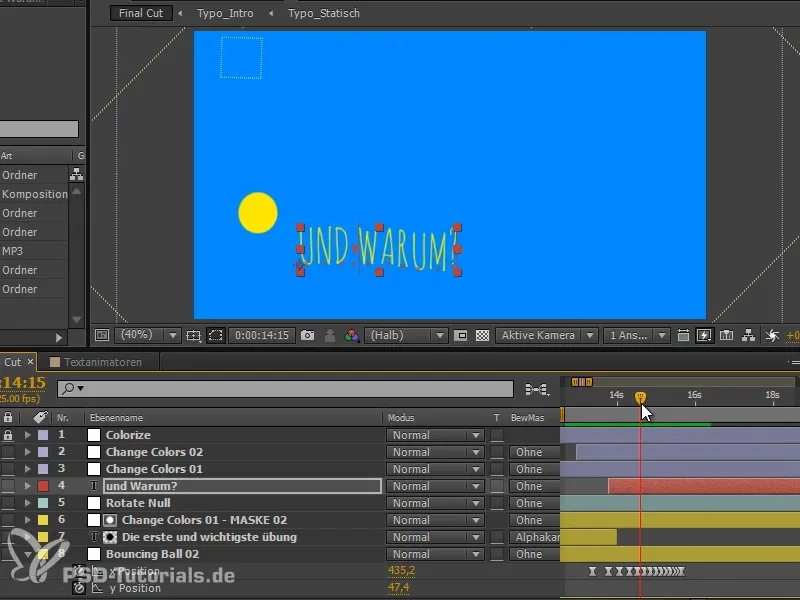 Animation leicht gemacht: Textanimatoren - zusammenfügen mit dem Rest