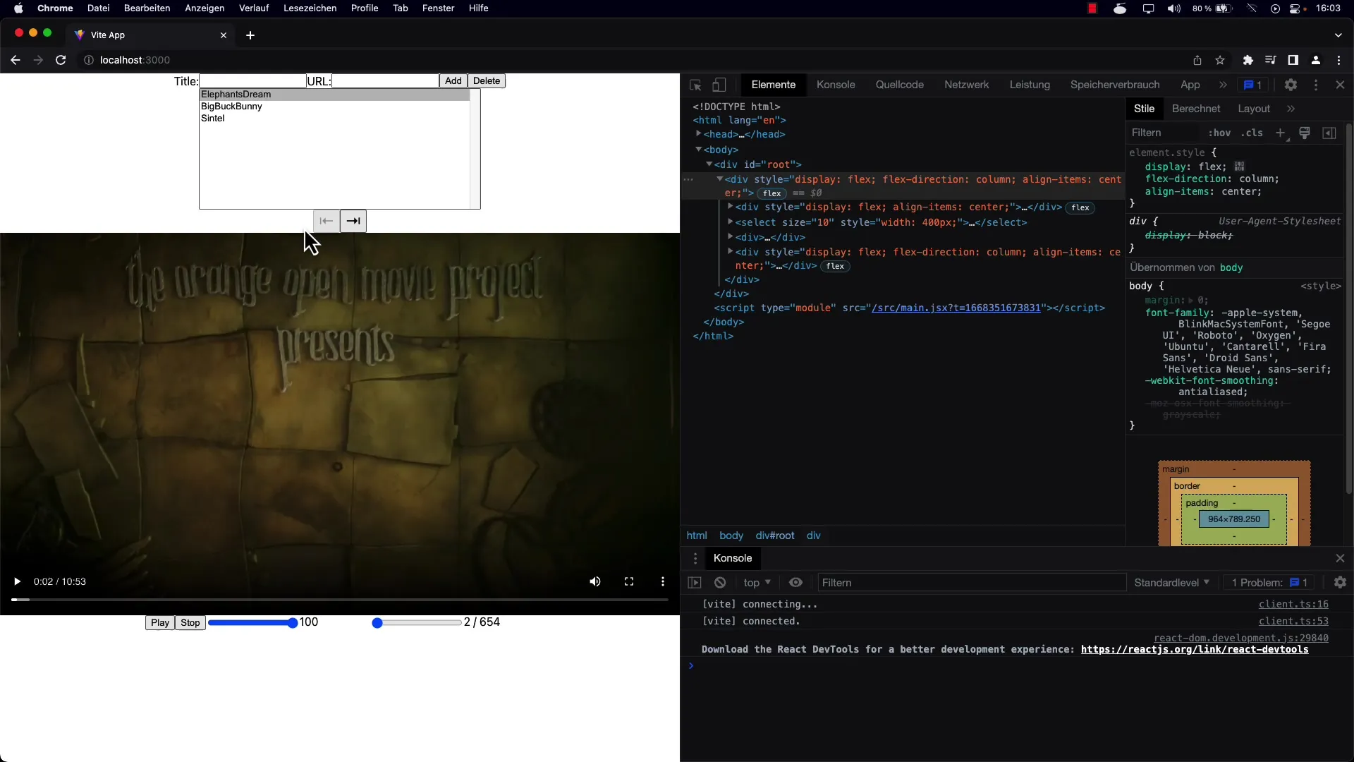 Desactivación de los botones Siguiente y Anterior en React