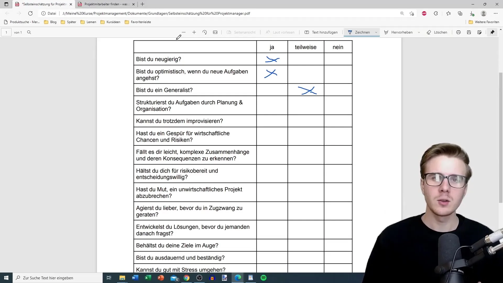 Autoevaluación en gestión de proyectos - Pasos importantes para ti