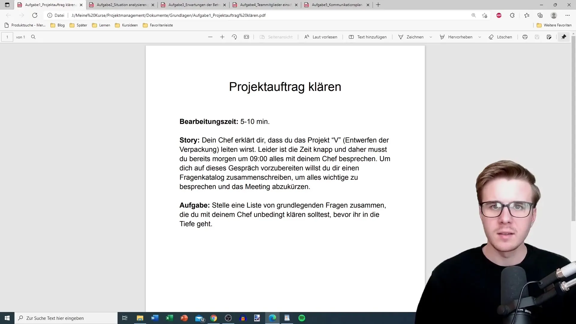 Projektmanagement Grundlagen – Effektiv Projektauftrag klären