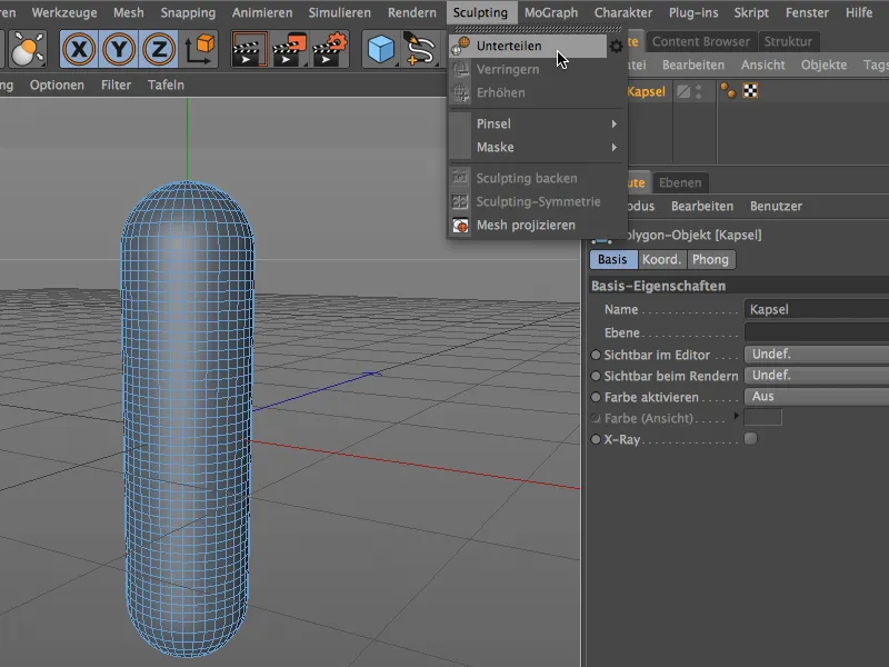 Nové vo verzii 15 - Vylepšené a nové sculptingové nástroje, technické sculpting