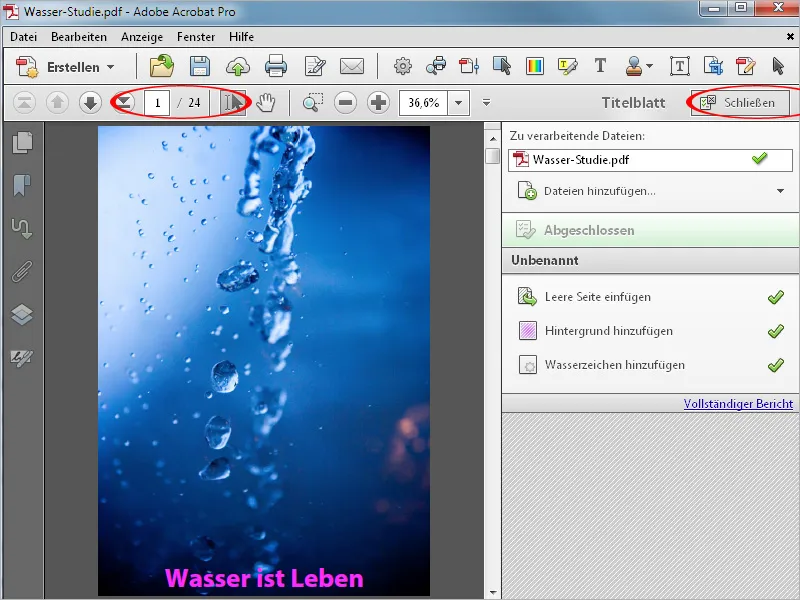 Aktionen definieren, exportieren und importieren in Acrobat