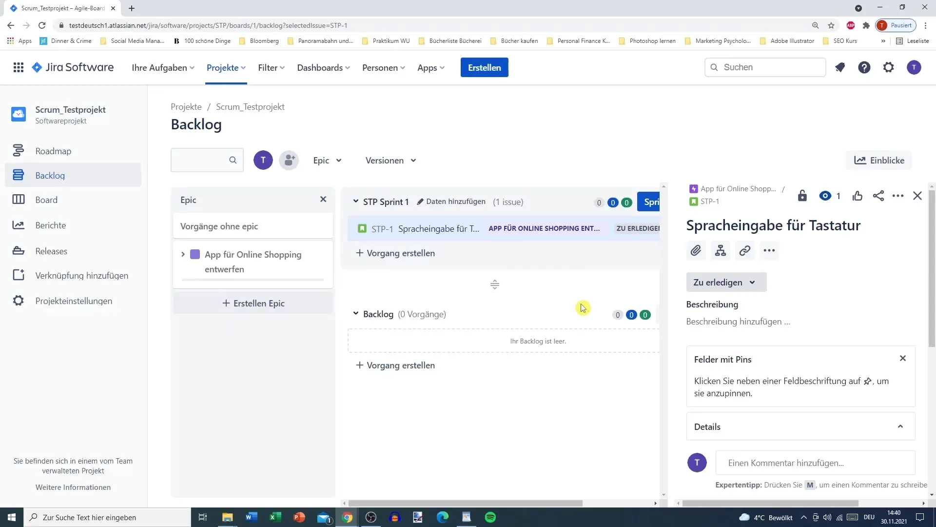 Optimale Verwaltung von Epics in Jira
