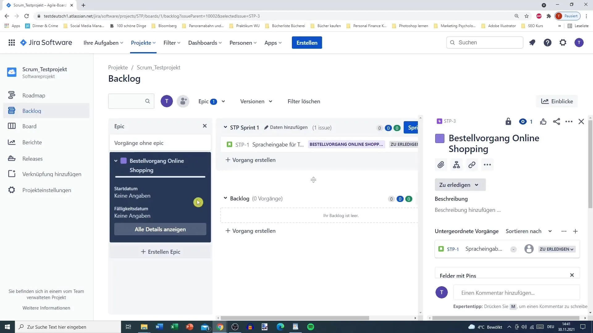 Optimale Verwaltung von Epics in Jira