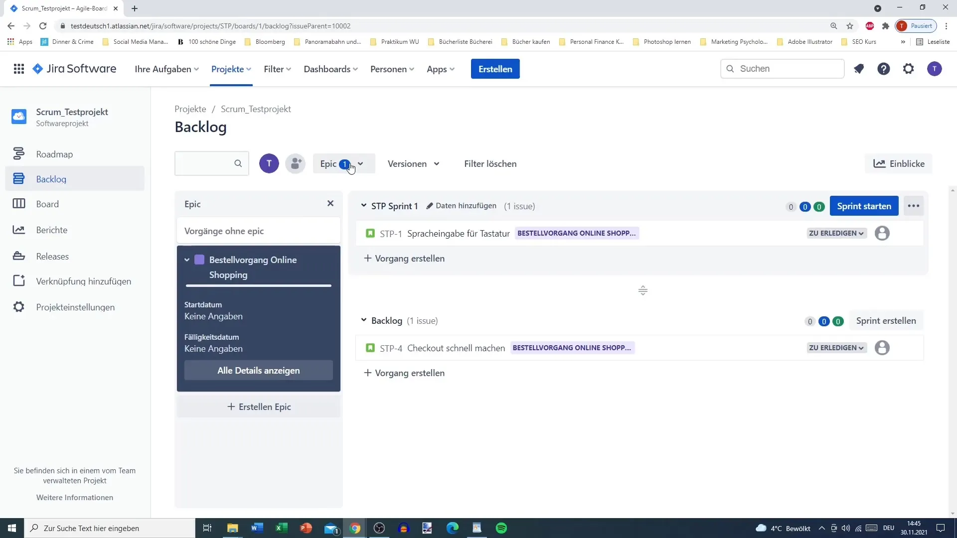 Optimale Verwaltung von Epics in Jira
