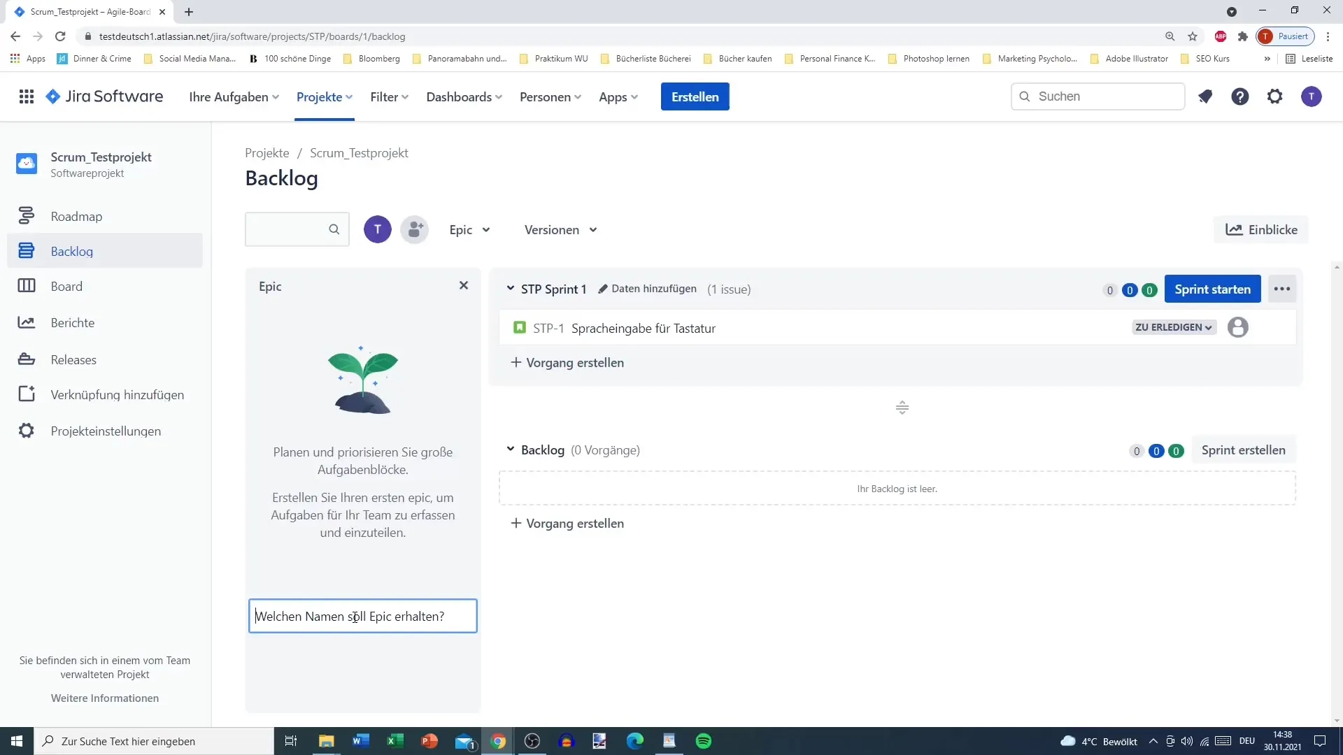 Optimale Verwaltung von Epics in Jira