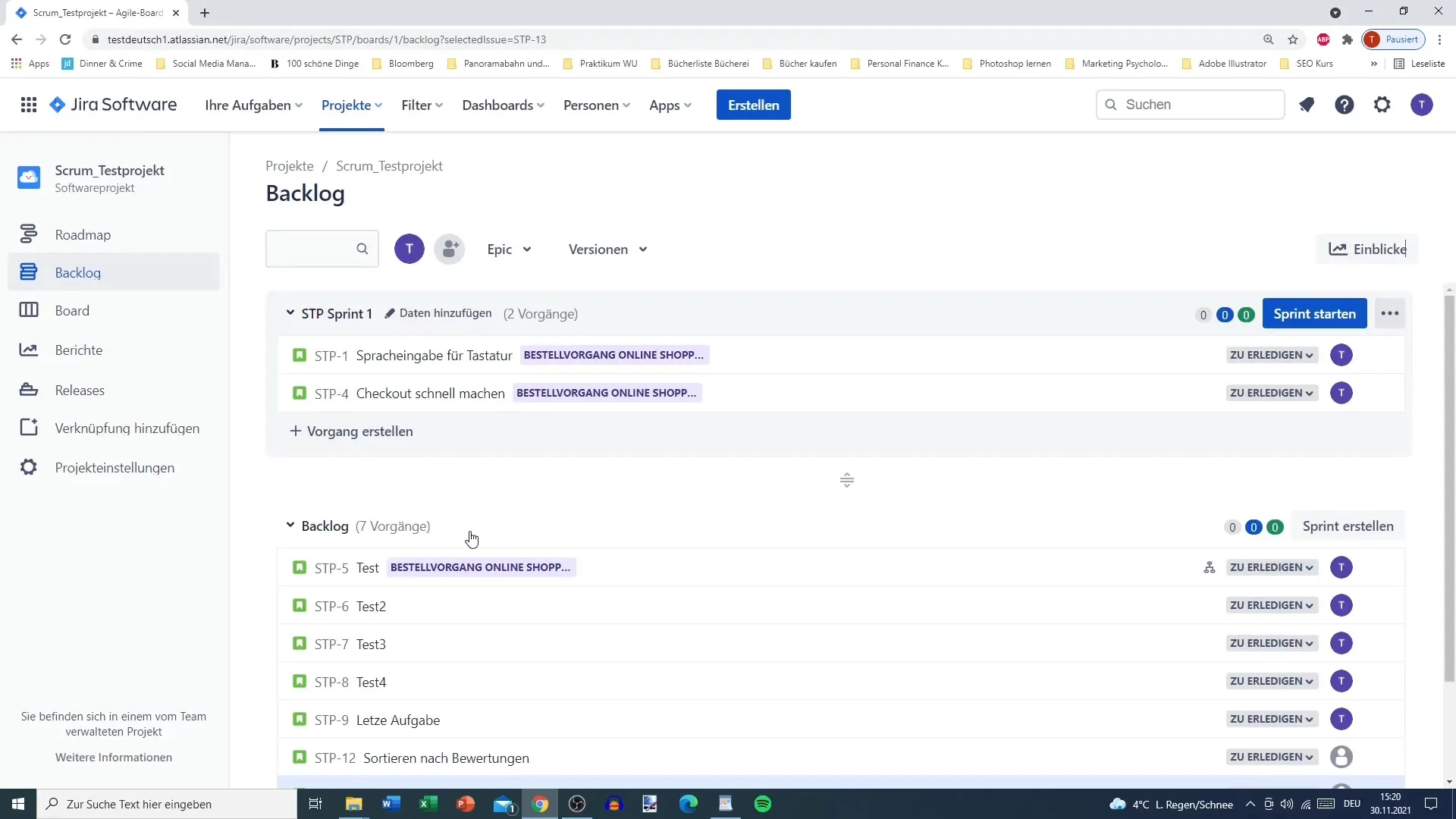 Gestionar Sprints en Jira - Instrucciones paso a paso