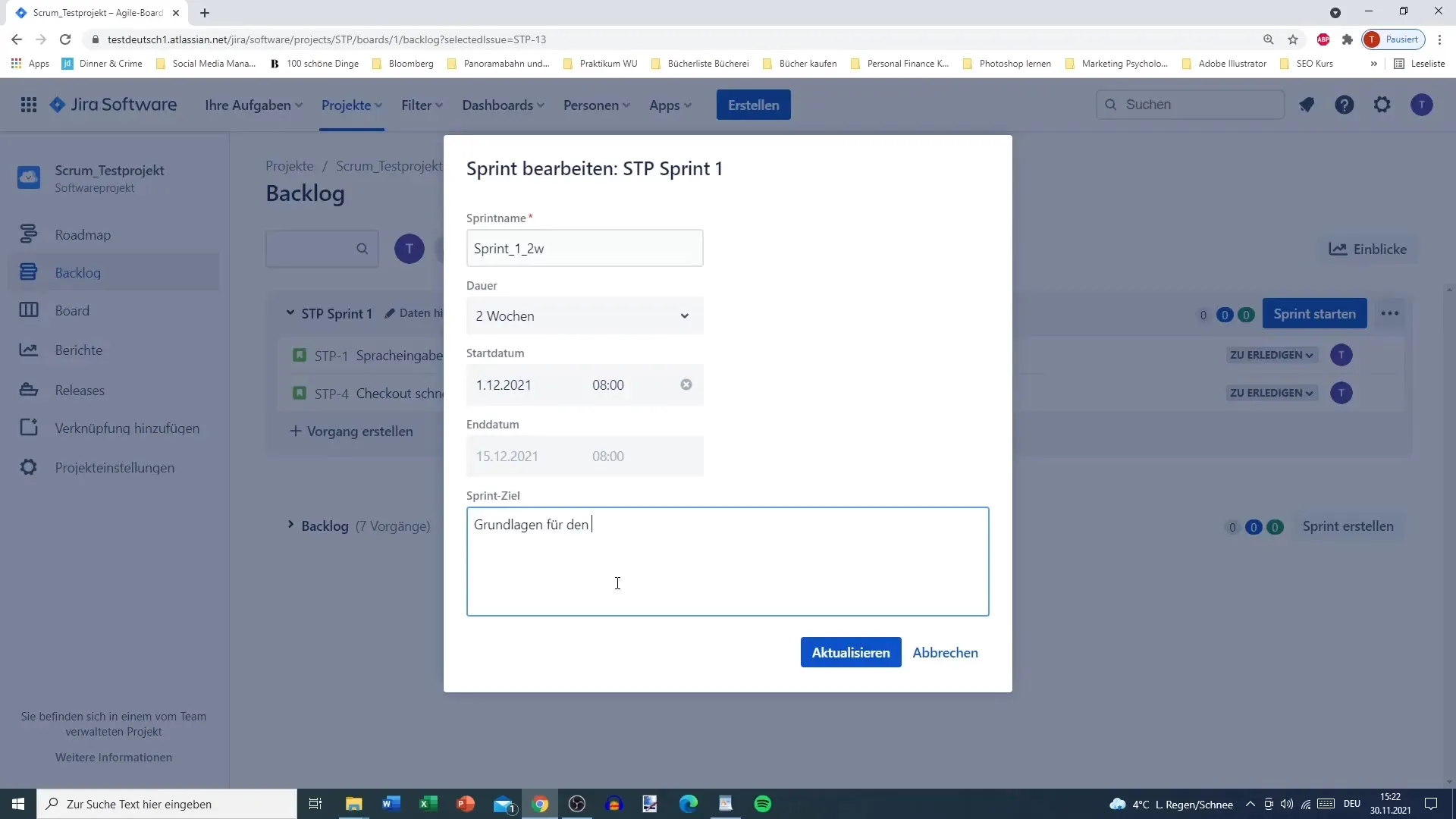 Administrar Sprints en Jira - Instrucciones paso a paso