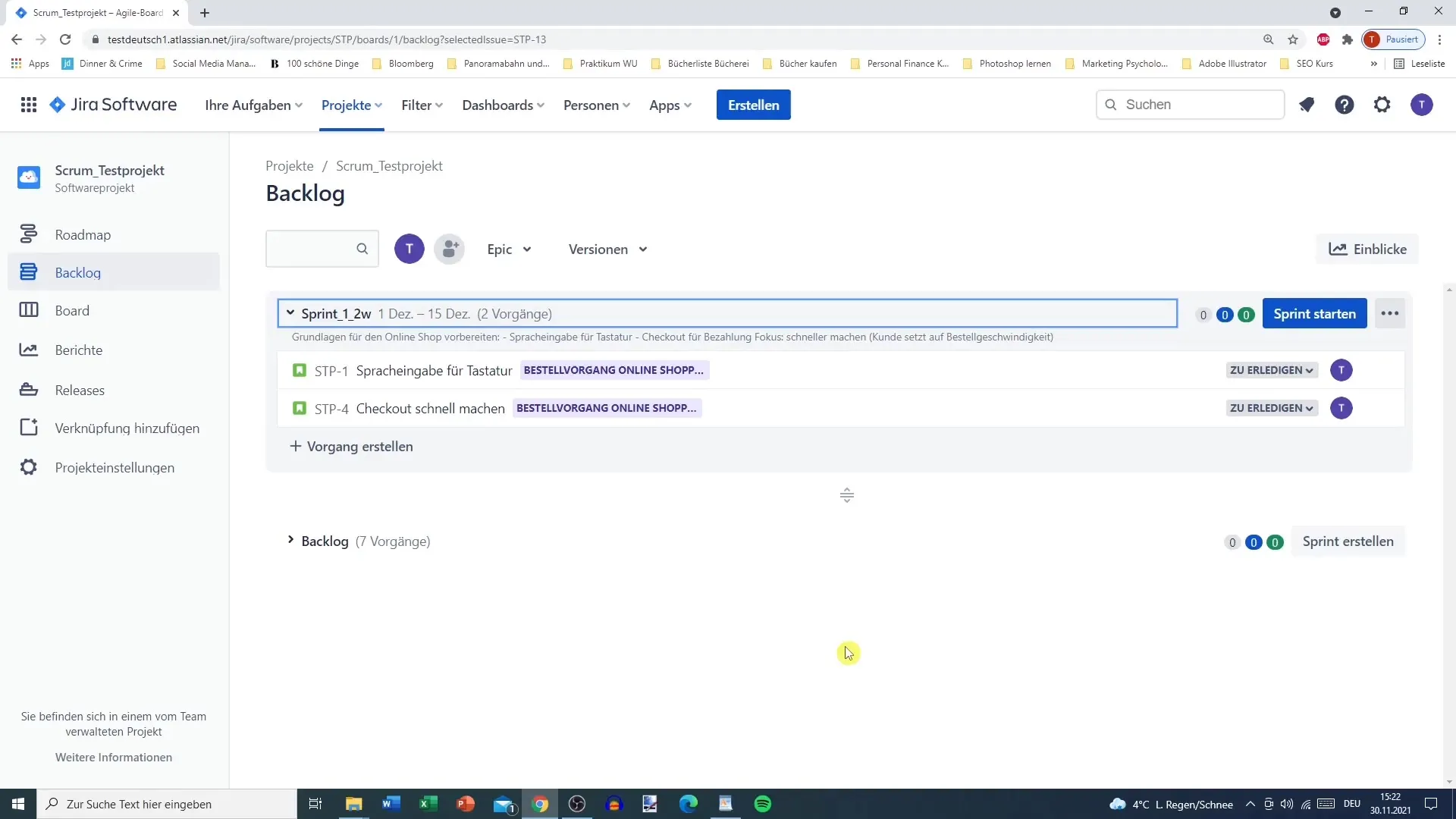 Gestionar sprints en Jira: Instrucciones paso a paso