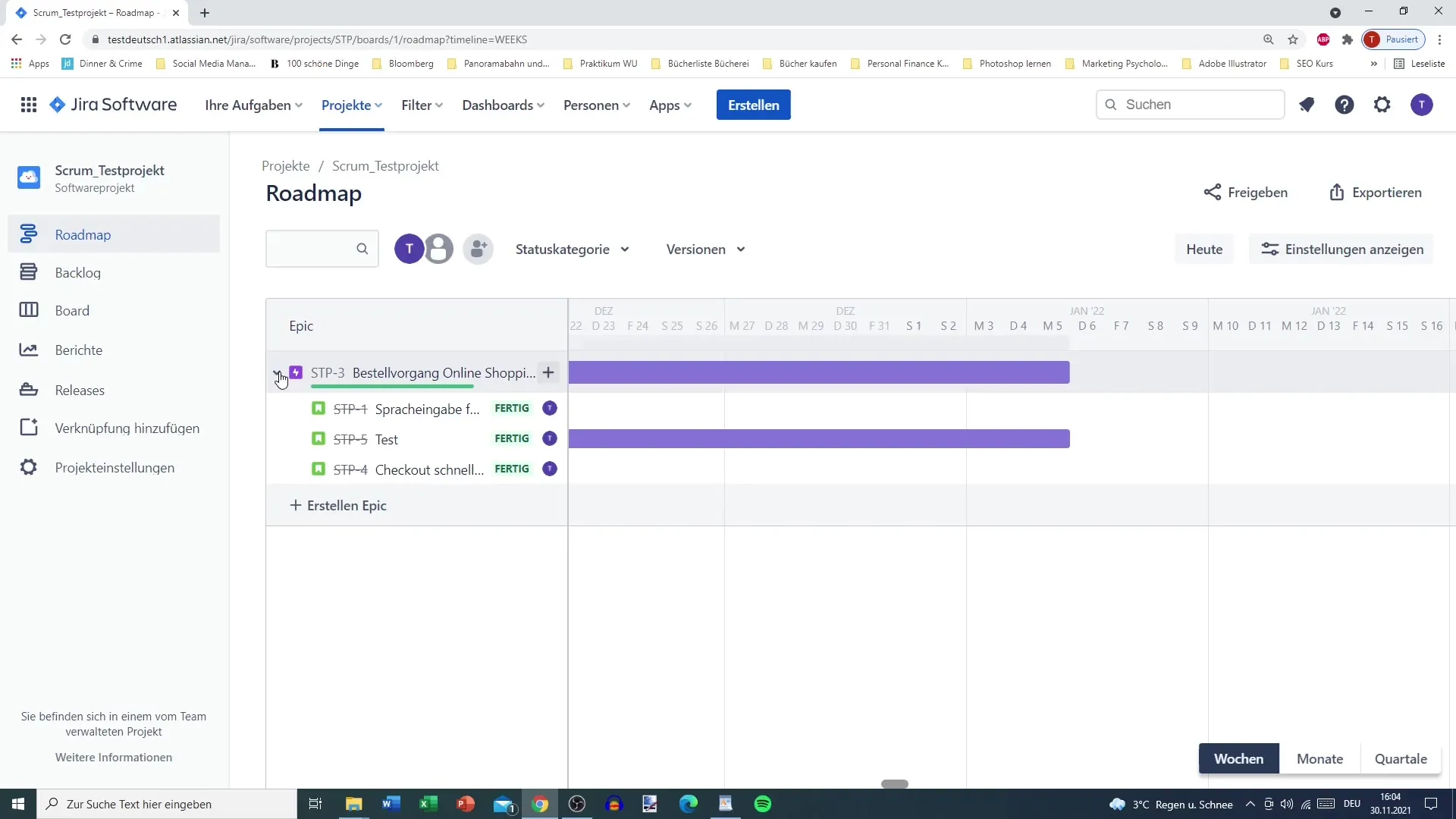 Jira Roadmap effektiv nutzen