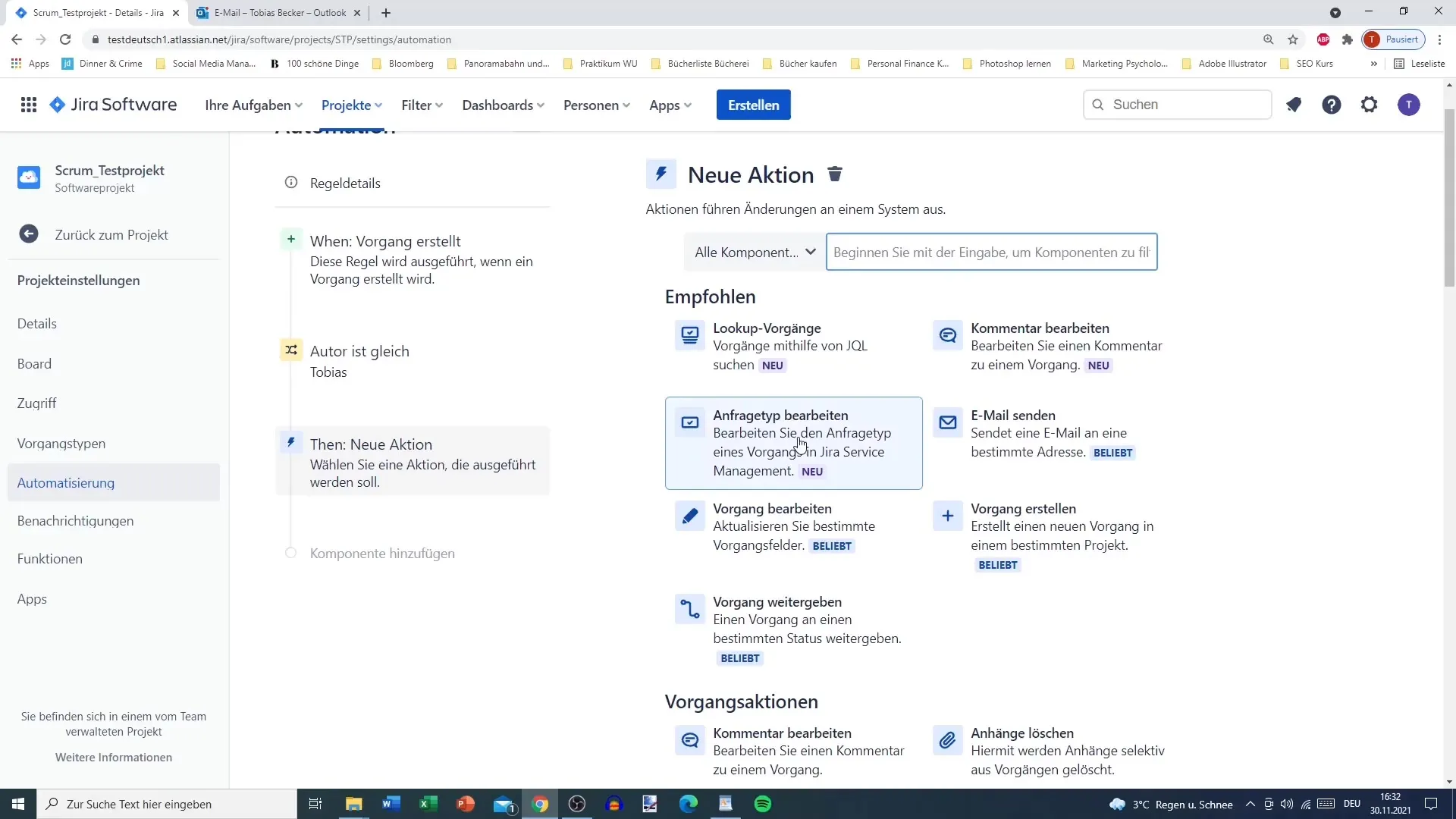 Automatización en Jira: Configurar notificaciones por correo electrónico