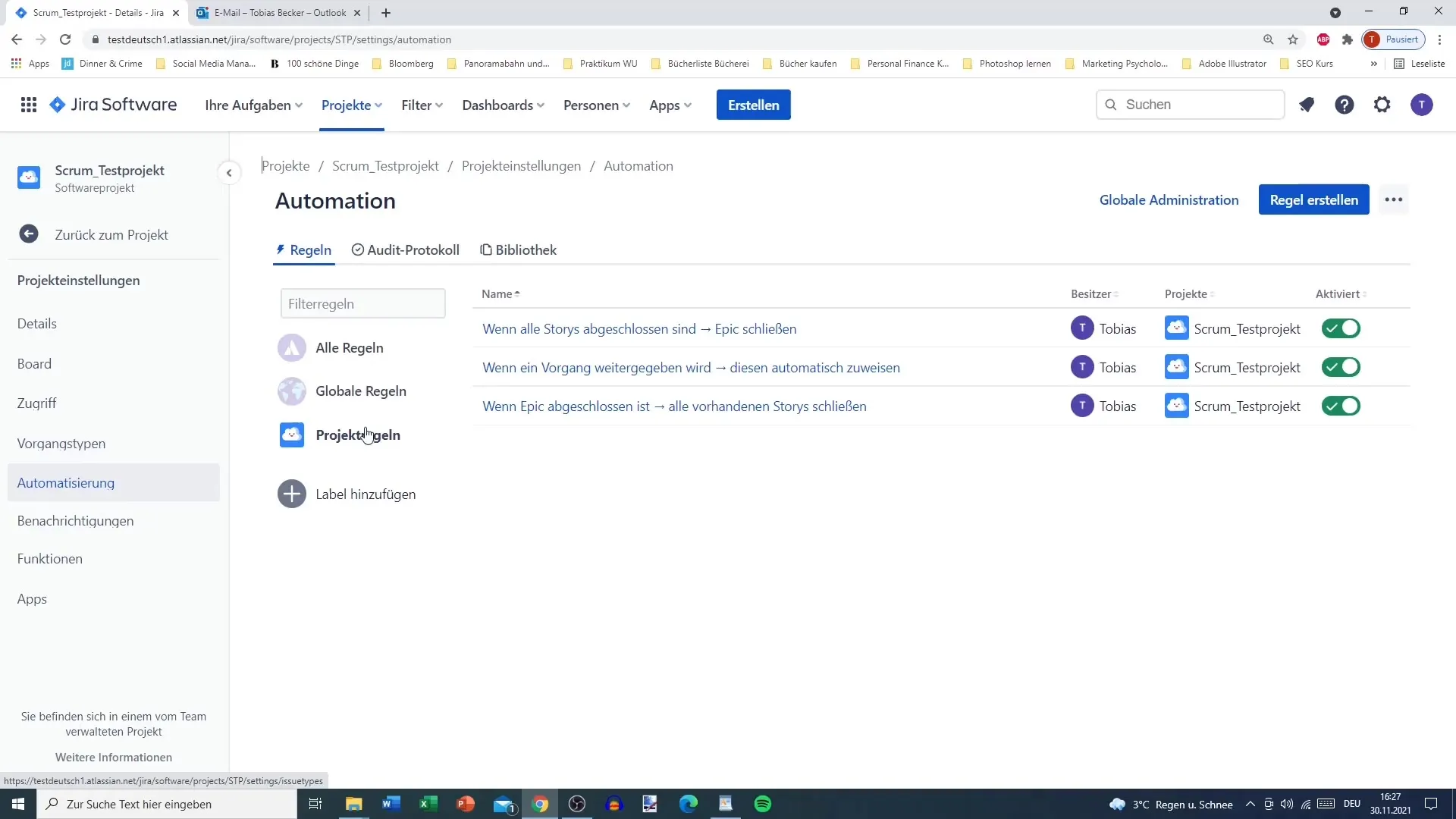 Automatización en Jira: Configurar notificaciones por correo electrónico