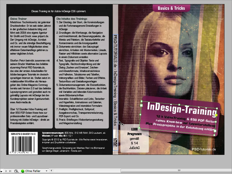 DVD cover and DVD label design - Part 2: Finishing the cover