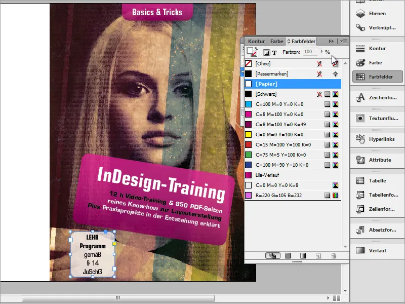DVD cover and DVD label design - Part 2: Finishing the cover