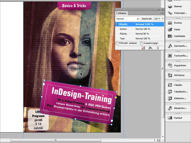 DVD cover and DVD label design - Part 2: Finishing the cover