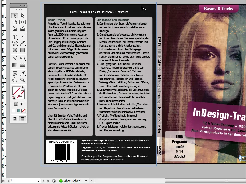 DVD cover and label design: Finishing the cover