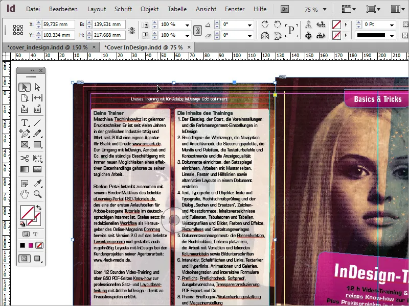 DVD cover and DVD label design - Part 2: Finishing the cover