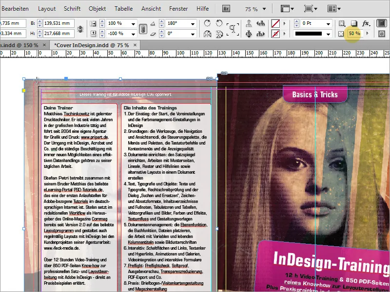 DVD cover and DVD label design - Part 2: Finishing the cover