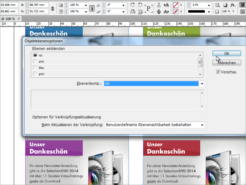 Tips & trik untuk Adobe InDesign: mengimpor file Photoshop dan memanfaatkan komposisi lapisan dengan cerdik