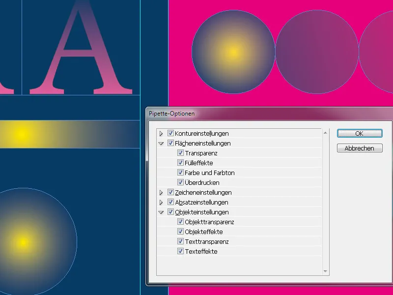 Η πιπέτα και το εργαλείο μέτρησης στο InDesign