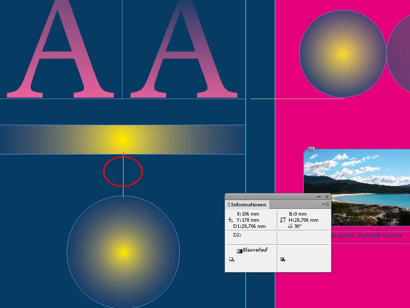 Η πιπέτα και το εργαλείο μέτρησης στο InDesign