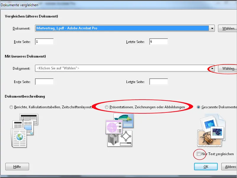 Standard-Aktionen in Acrobat