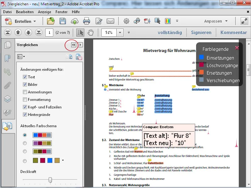 Standard-Aktionen in Acrobat