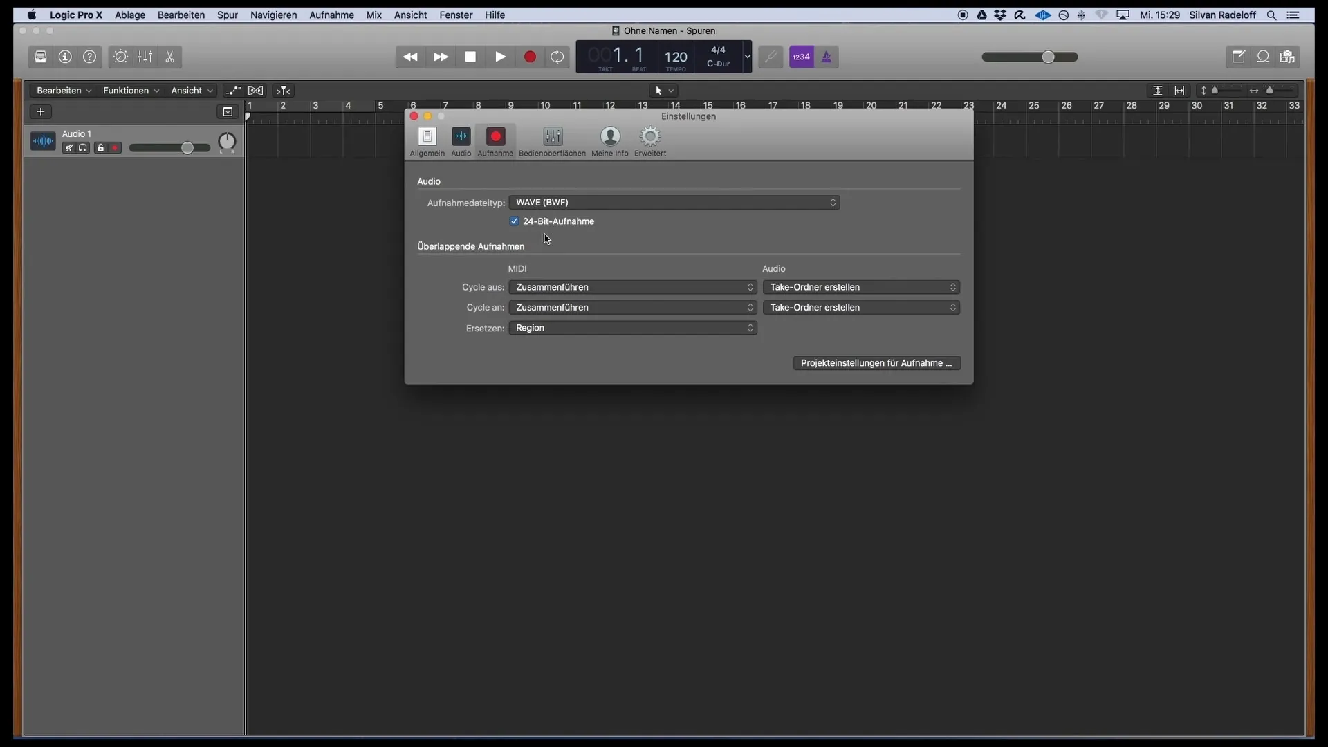 Správne nastavenie a spustenie s Logic Pro X