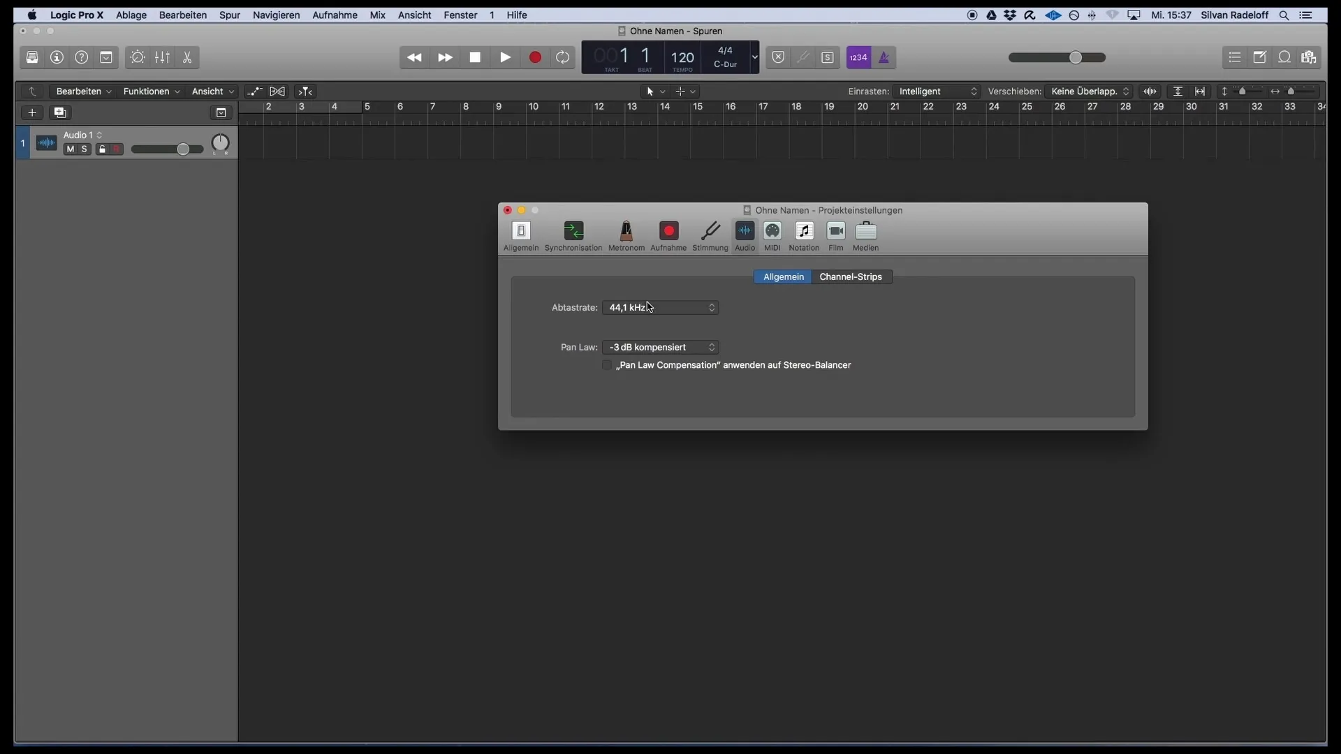 Správne nastavenie a spustenie s Logic Pro X