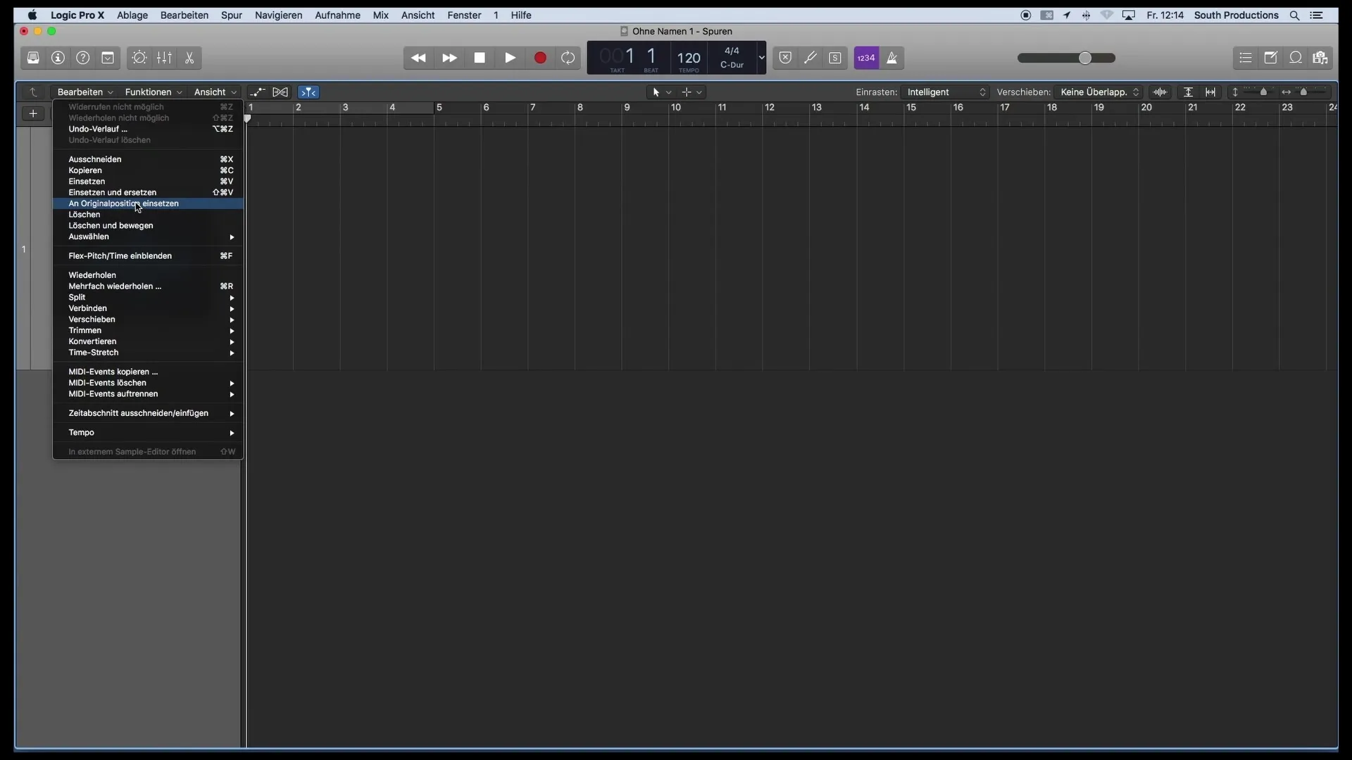 Music production with Logic Pro X - Understanding the main window