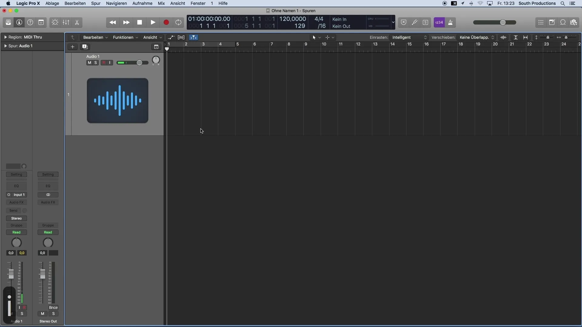 Inšpektor v Logic Pro X: Návod na použitie vlastností stopy
