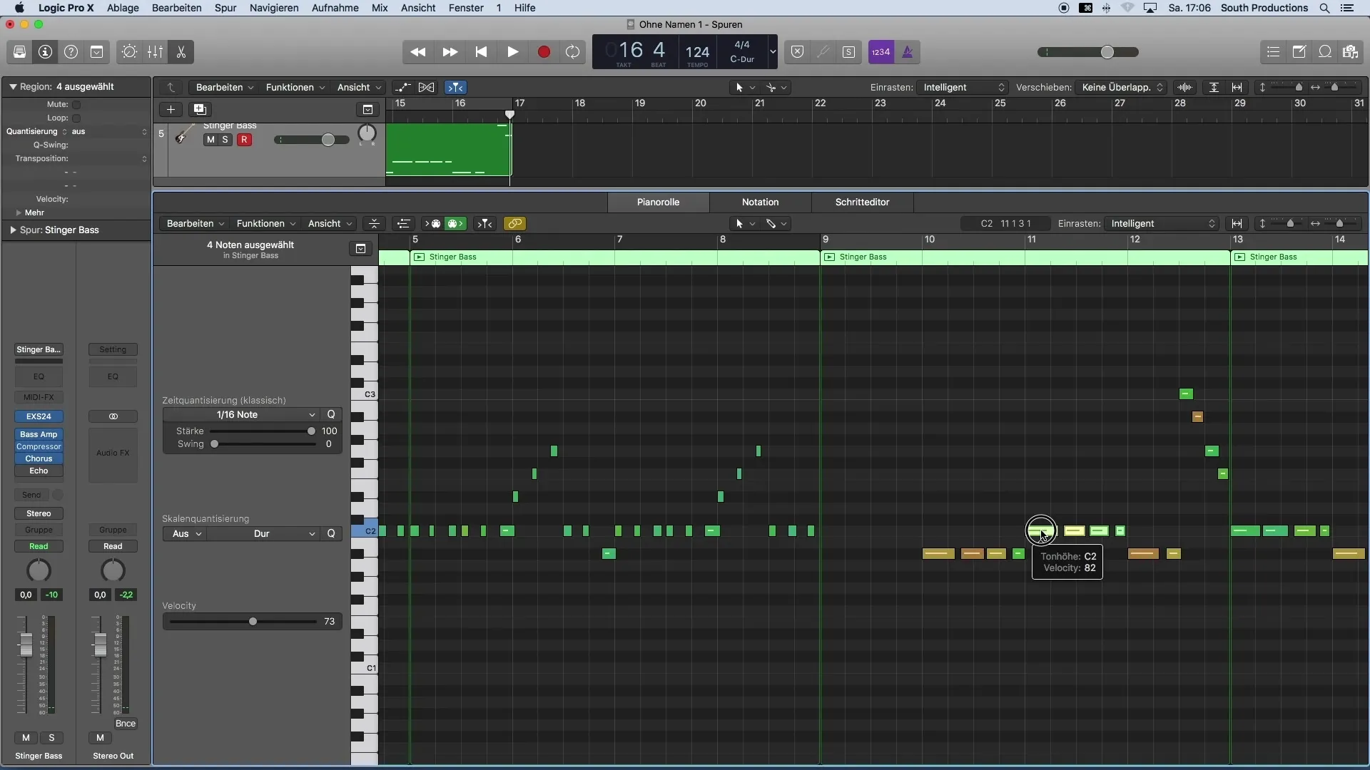 Quantizzazione MIDI in Logic Pro X per un groove perfetto