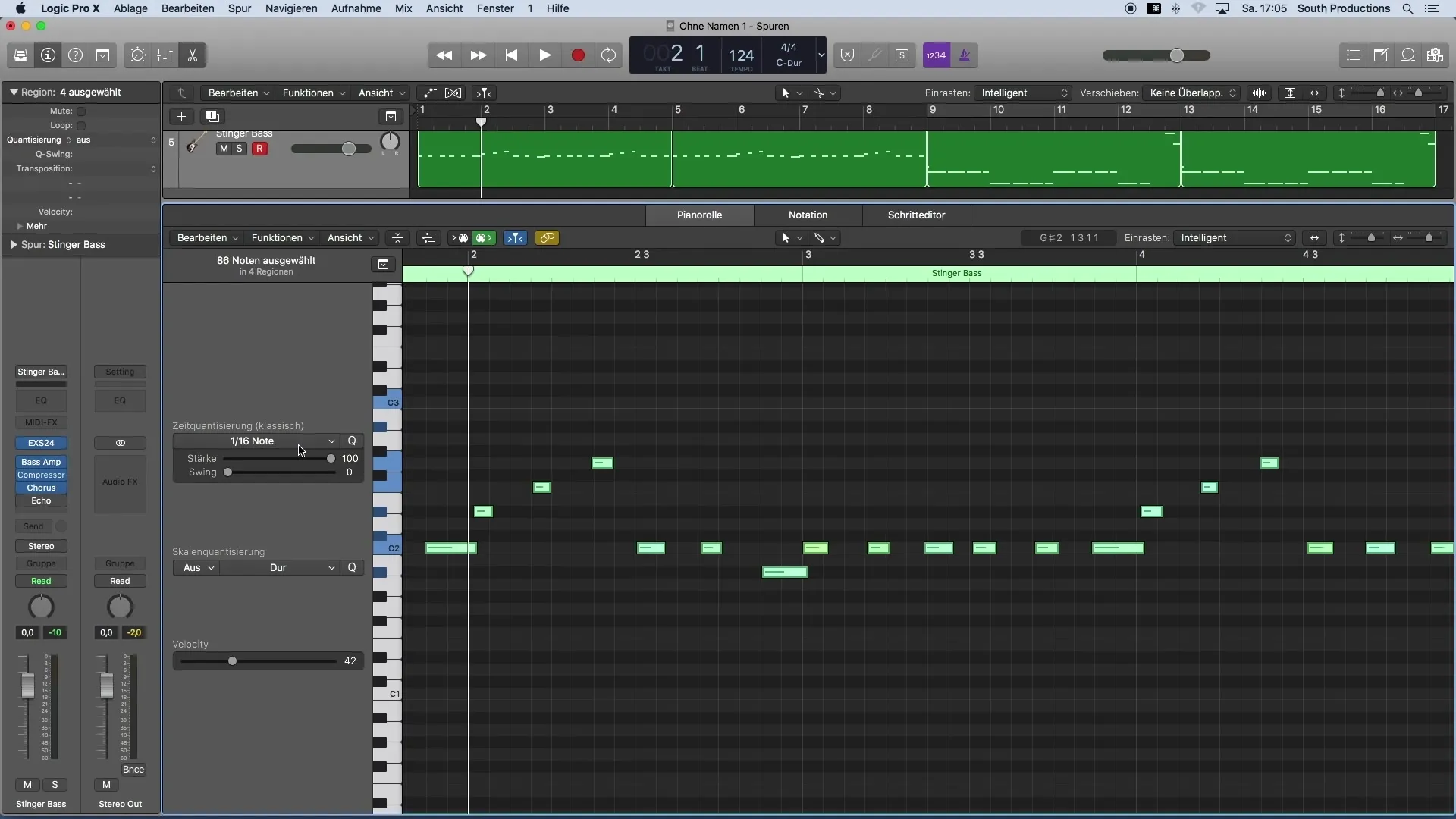 Quantizzazione MIDI in Logic Pro X per un groove perfetto