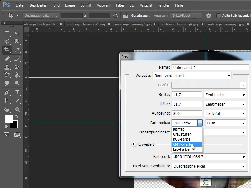 Membuat cover DVD dan label DVD - Bagian 3: Membuat label di Photoshop