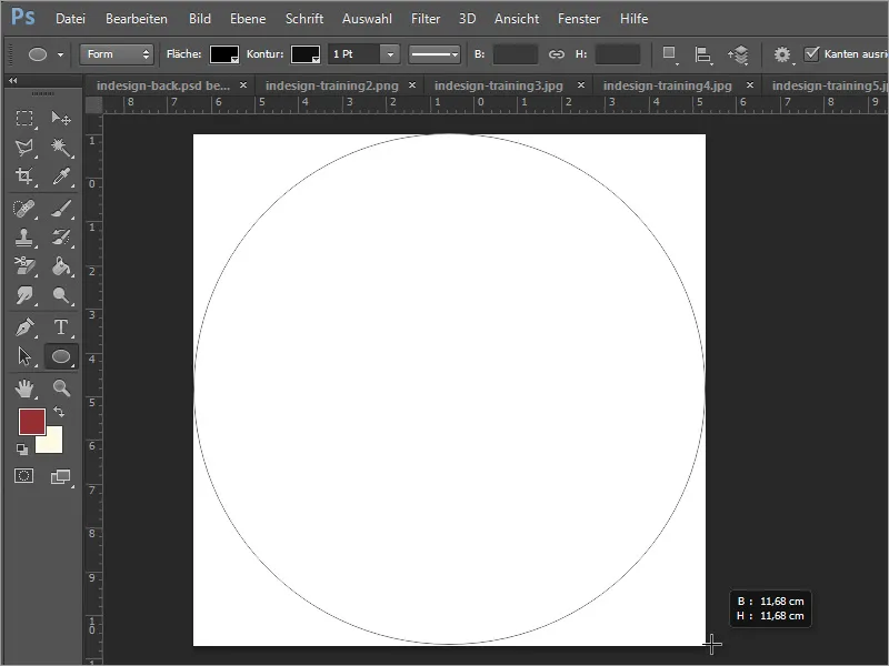 Membuat desain sampul DVD dan label DVD - Bagian 3: Membuat label di Photoshop