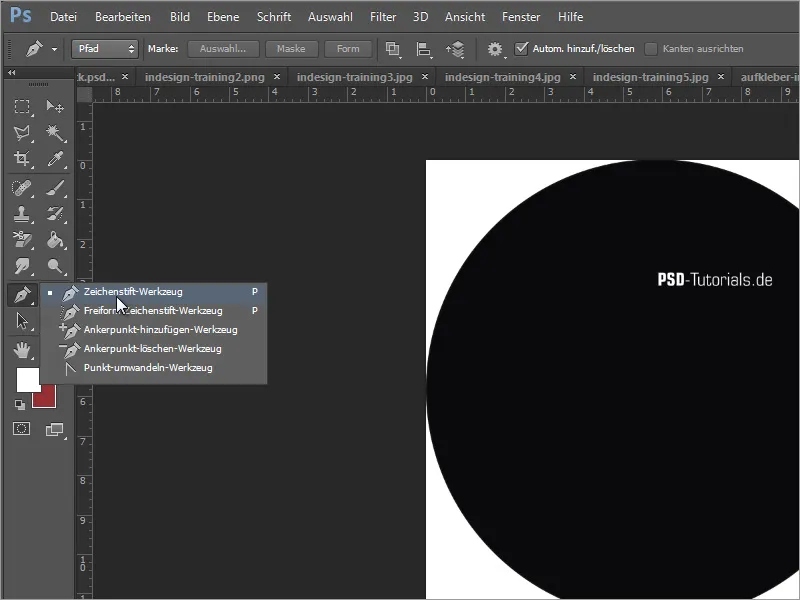 Membuat desain sampul dan label DVD - Bagian 3: Membuat label di Photoshop