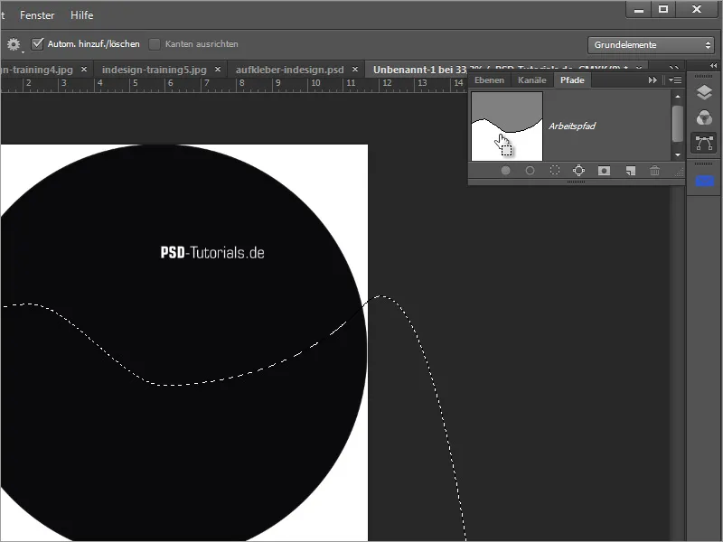 Membuat desain cover DVD dan label DVD - Bagian 3: Membuat label di Photoshop