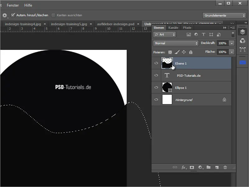 Membuat desain sampul DVD dan label DVD - Bagian 3: Membuat label di Photoshop