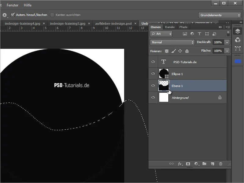 Membuat desain sampul DVD dan label DVD - Bagian 3: Membuat label di Photoshop
