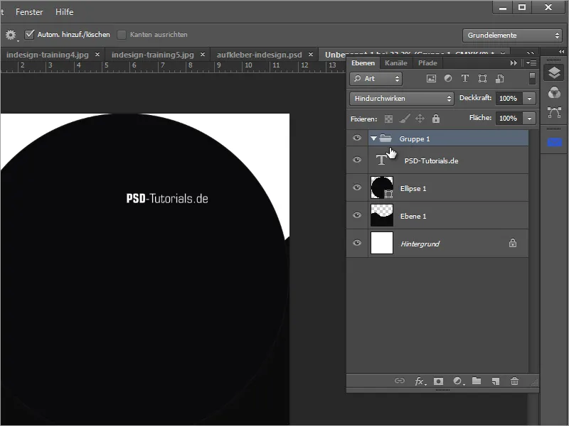 Mendesain cover dan label DVD - Bagian 3: Membuat label di Photoshop