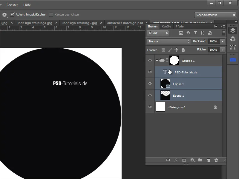 Membuat desain cover DVD dan label DVD - Bagian 3: Membuat label di Photoshop