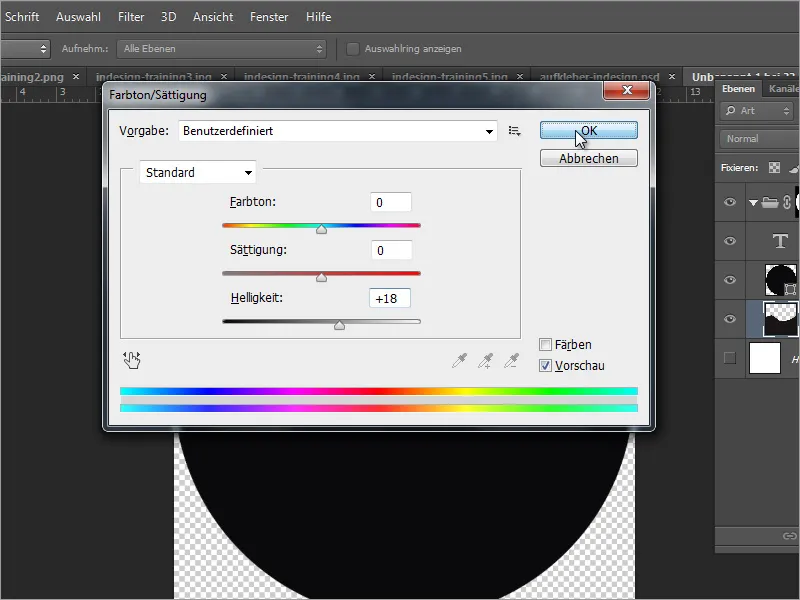 Mendesain cover DVD dan label DVD - Bagian 3: Membuat label di Photoshop