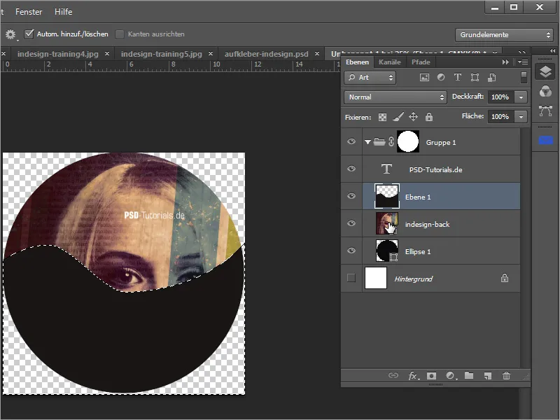 Membuat cover dan label DVD - Bagian 3: Membuat label di Photoshop
