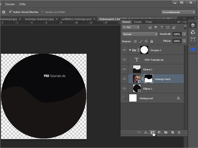 Membuat desain sampul DVD dan label DVD - Bagian 3: Membuat label di Photoshop