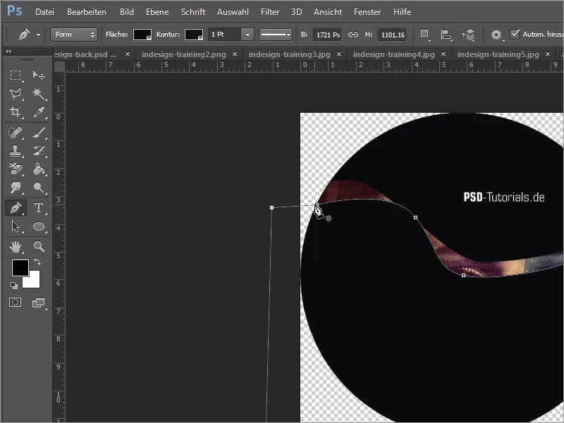 Mendesain cover DVD dan label DVD - Bagian 3: Membuat label di Photoshop