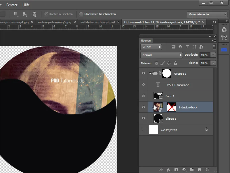 Membuat cover DVD dan label DVD - Bagian 3: Membuat label di Photoshop