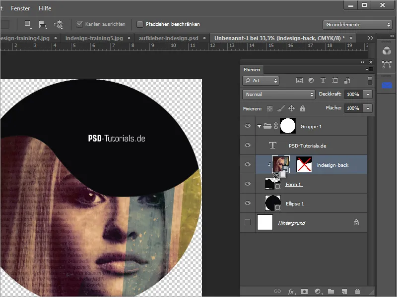 Membuat cover DVD dan label DVD - Bagian 3: Membuat label di Photoshop